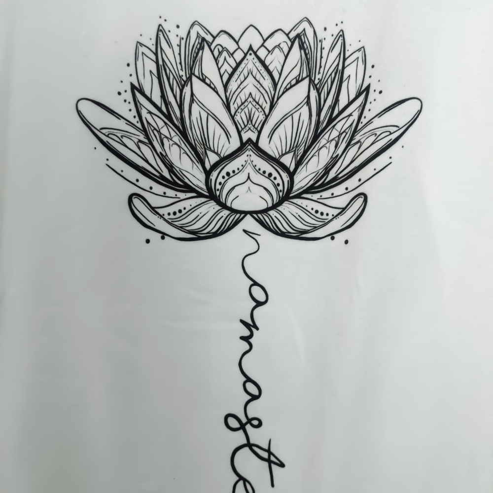 Namaste Lotus Flower Racerback Tank - Picture 2 of 3
